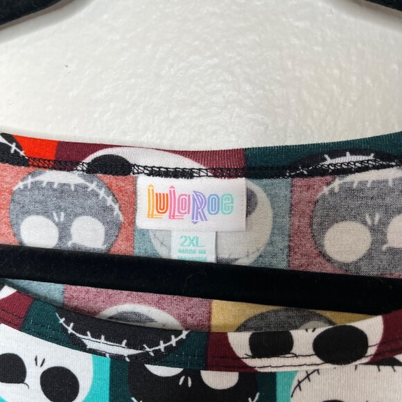 LuLaRoe Jack Skellington Nightmare Before Christmas T-Shirt 2XL - Picture 4 of 7